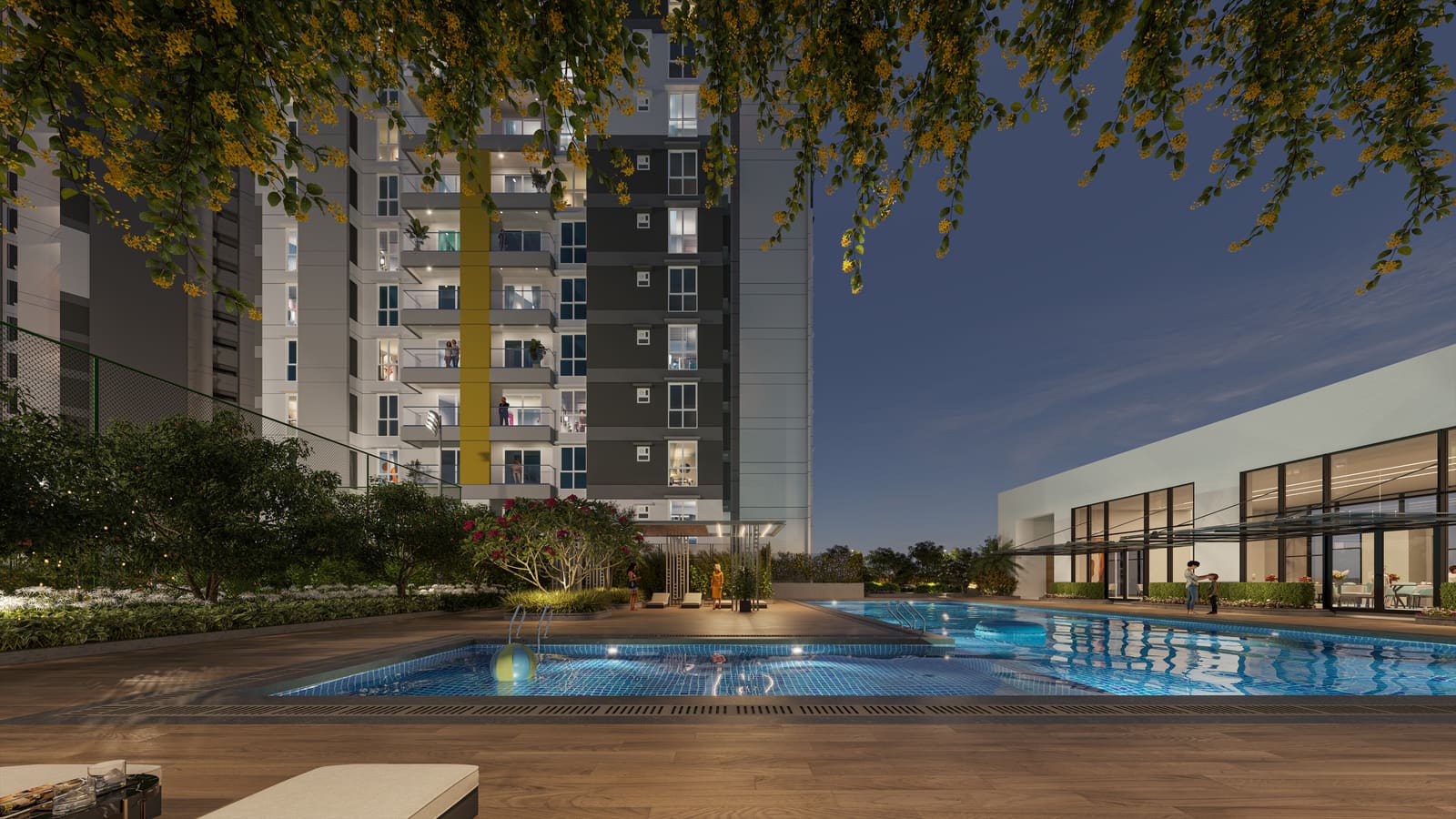 The Pool at Night, in a developer render